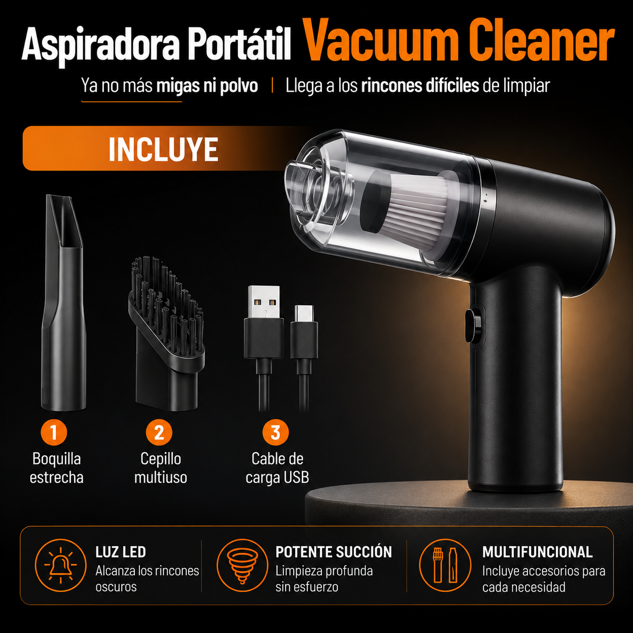 Aspiradora Portatil Vacuum Cleaner