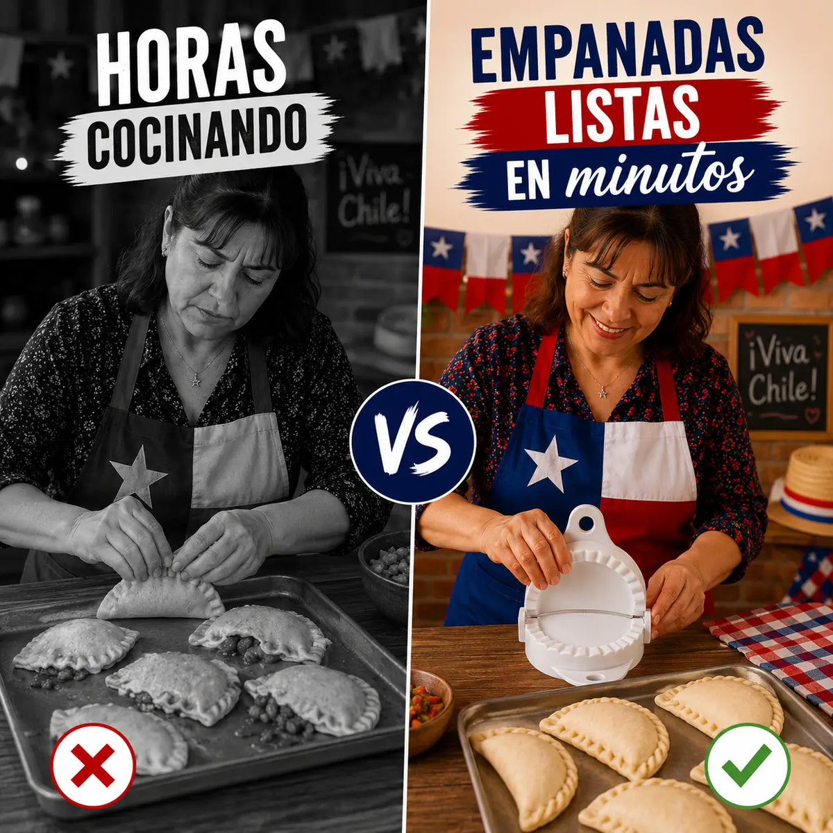 Kit Dieciochero: Prensa+molde de empanadas