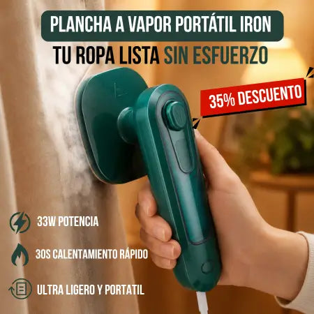Plancha a Vapor Portátil Iron