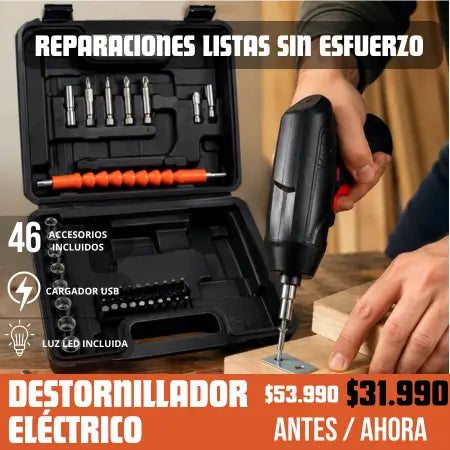 Destornillador eléctrico 46 en 1