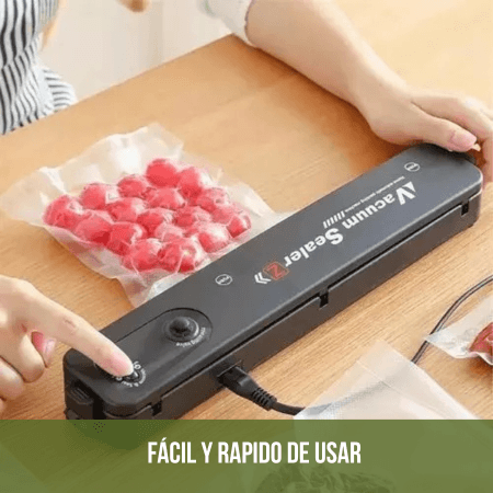 SELLADORA DE ALIMENTOS AL VACÍO + 5 BOLSAS DE REGALO 🎁