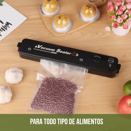 SELLADORA DE ALIMENTOS AL VACÍO + 5 BOLSAS DE REGALO 🎁