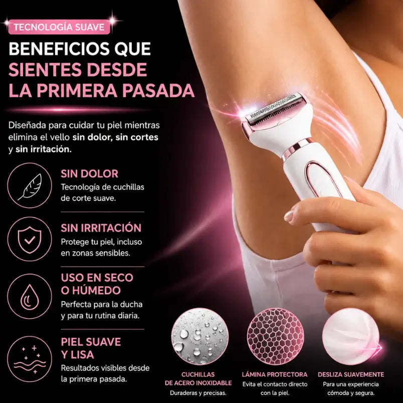 Depiladora eléctrica GlowShave