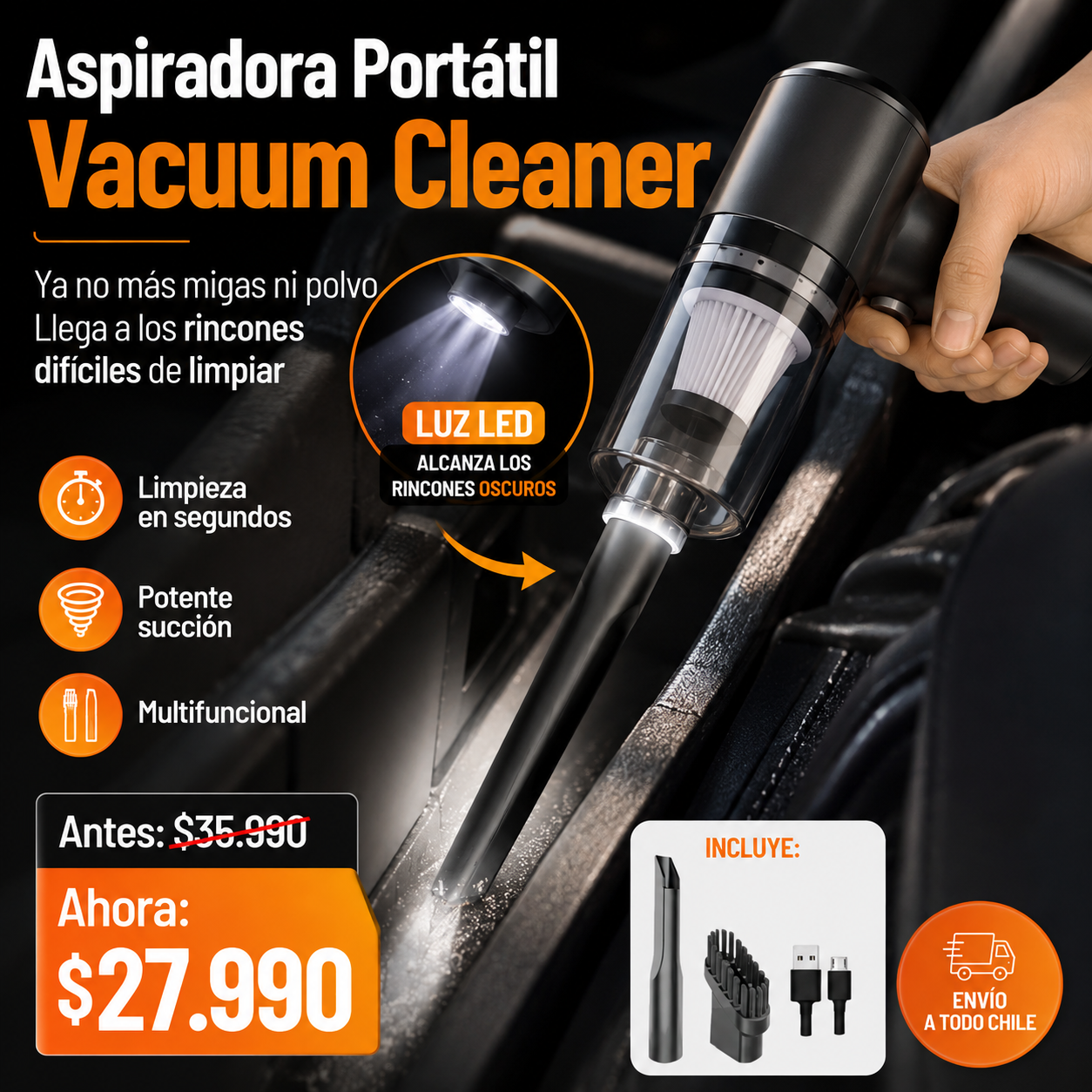 Aspiradora Portatil Vacuum Cleaner