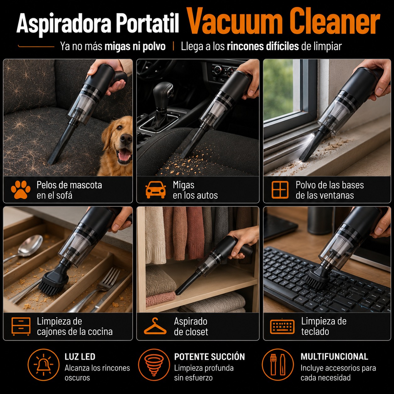 Aspiradora Portatil Vacuum Cleaner