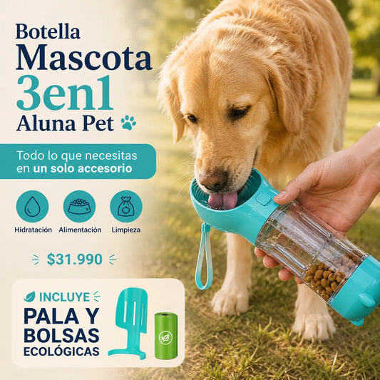 Botella Mascota 3en1 AlunaPet