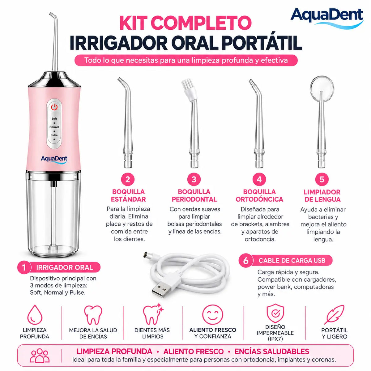 AquaDent | Irrigador Bucal