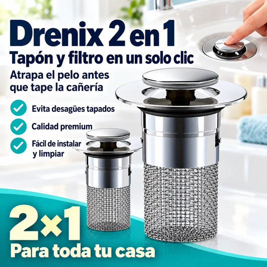 Drenix Tapón y Filtro en uno solo