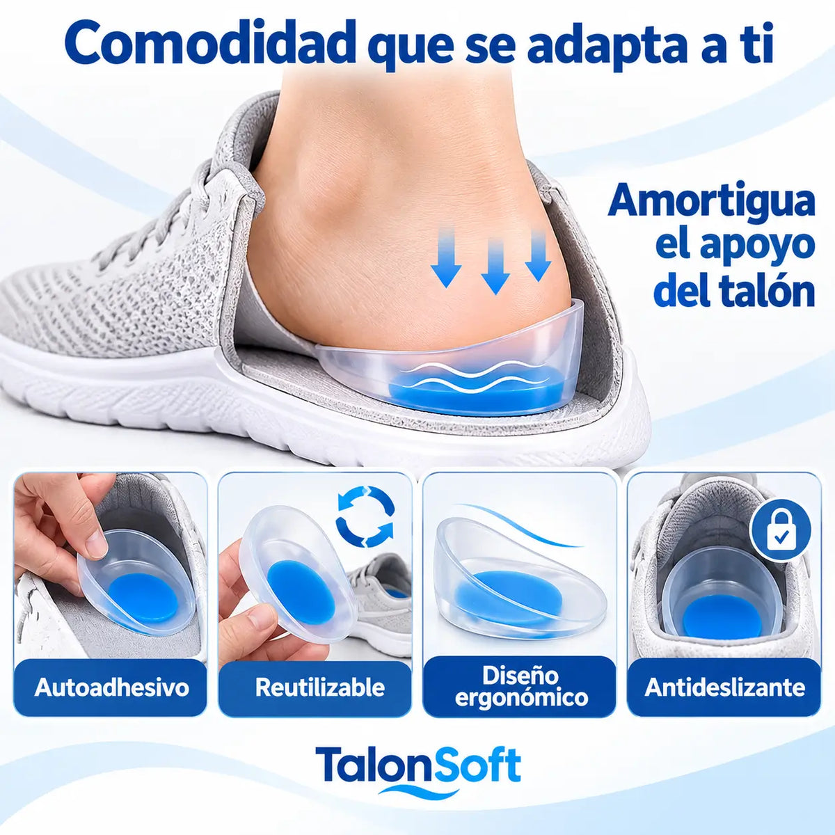 TalonSoft Taloneras de Silicona Promo 2 pares