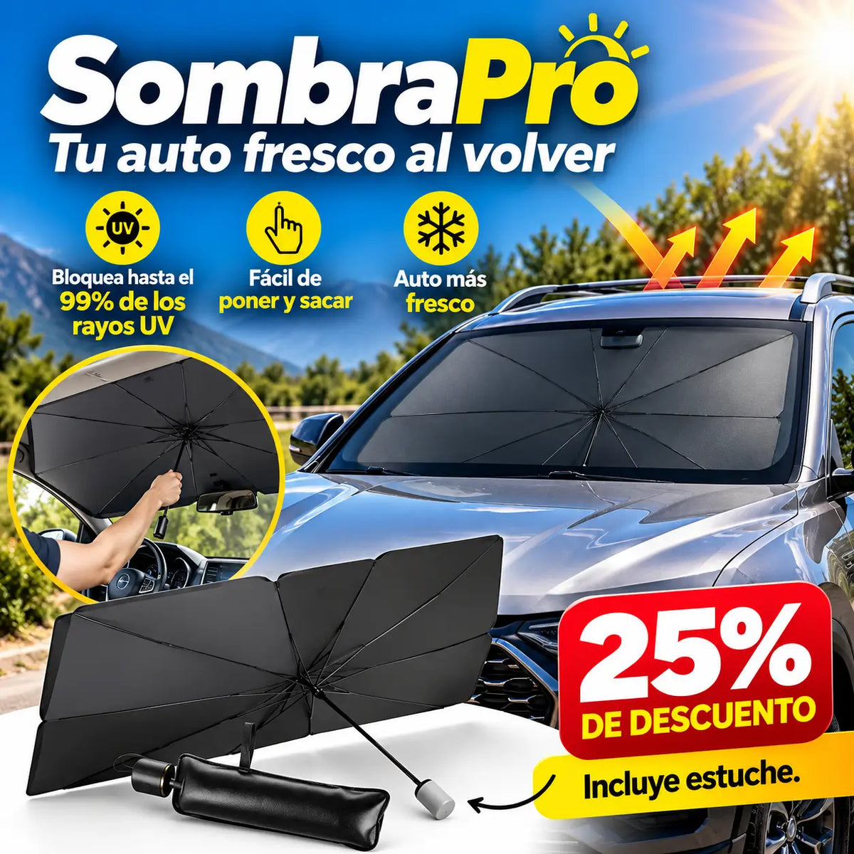 SombraPro Parasol Auto
