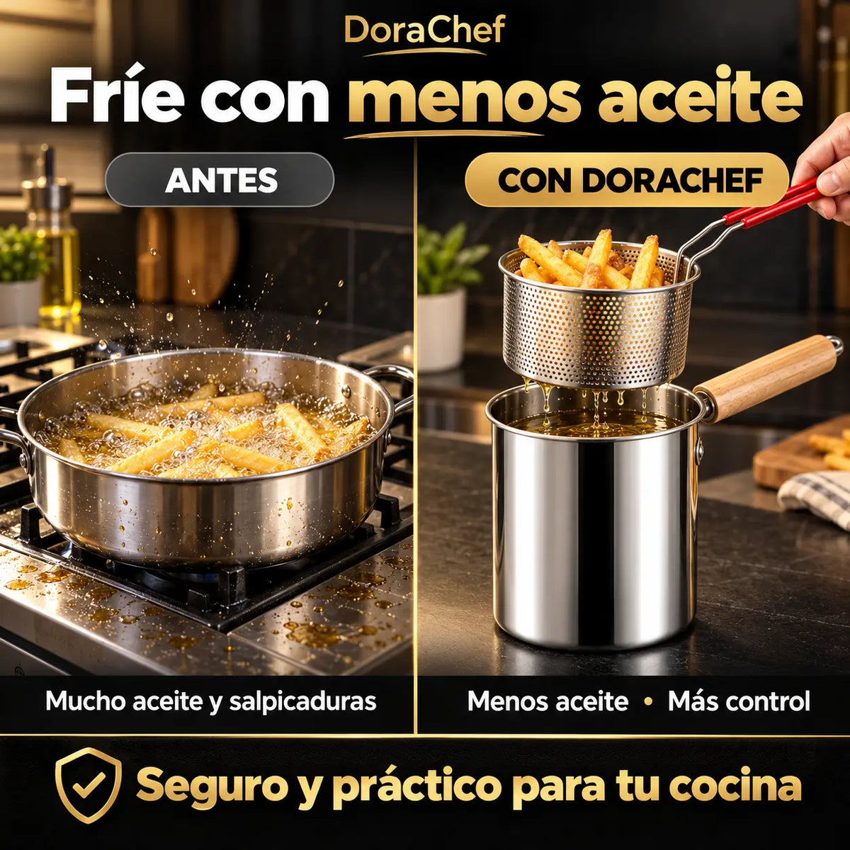 Olla freidora DoraChef - 20% Descuento