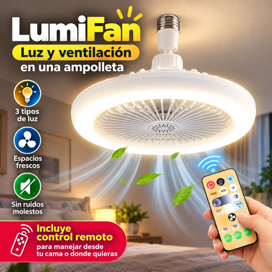 LumiFan™ Ampolleta Ventilador
