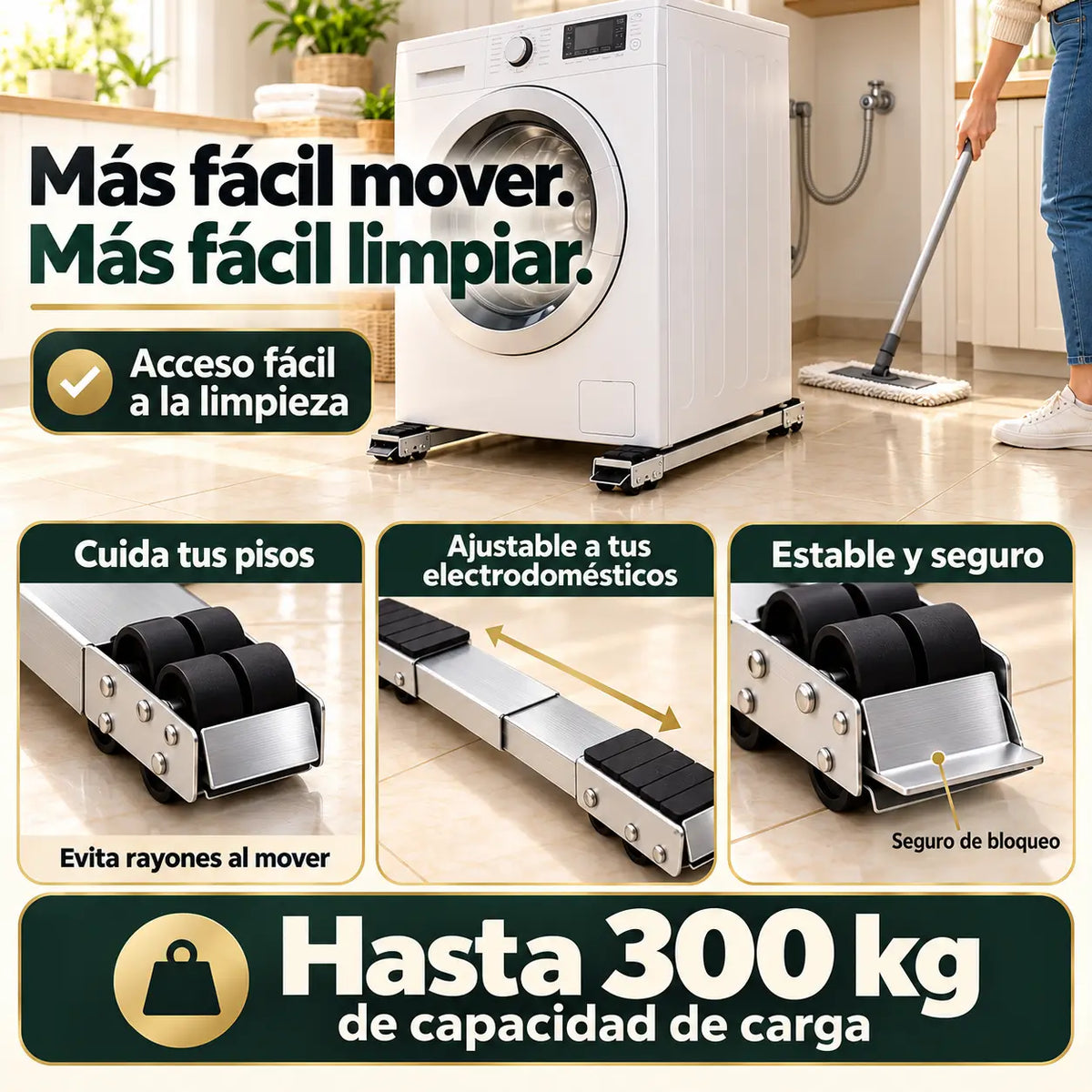 MoviBase Base  con ruedas 40% de descuento OFF