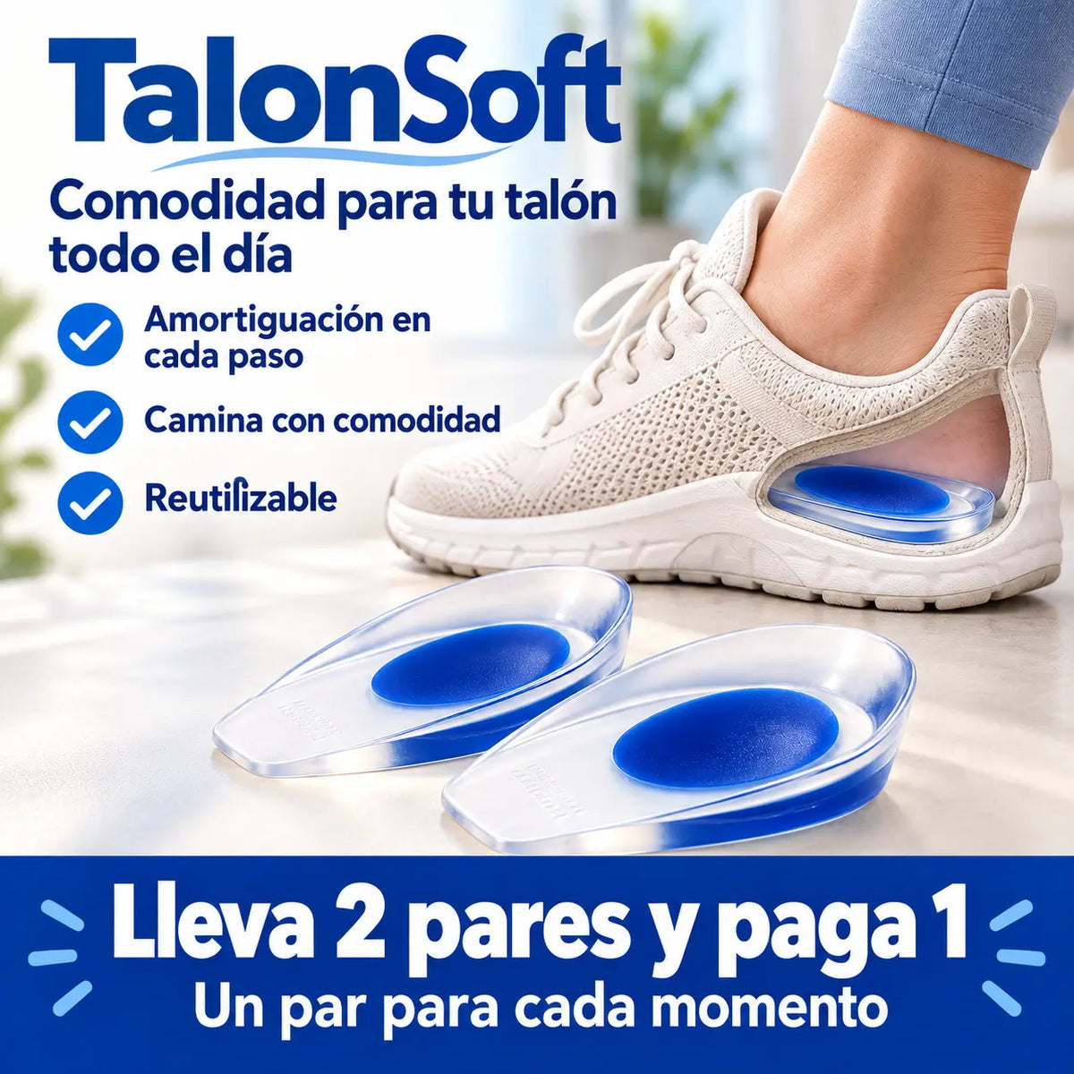 TalonSoft Taloneras de Silicona Promo 2 pares