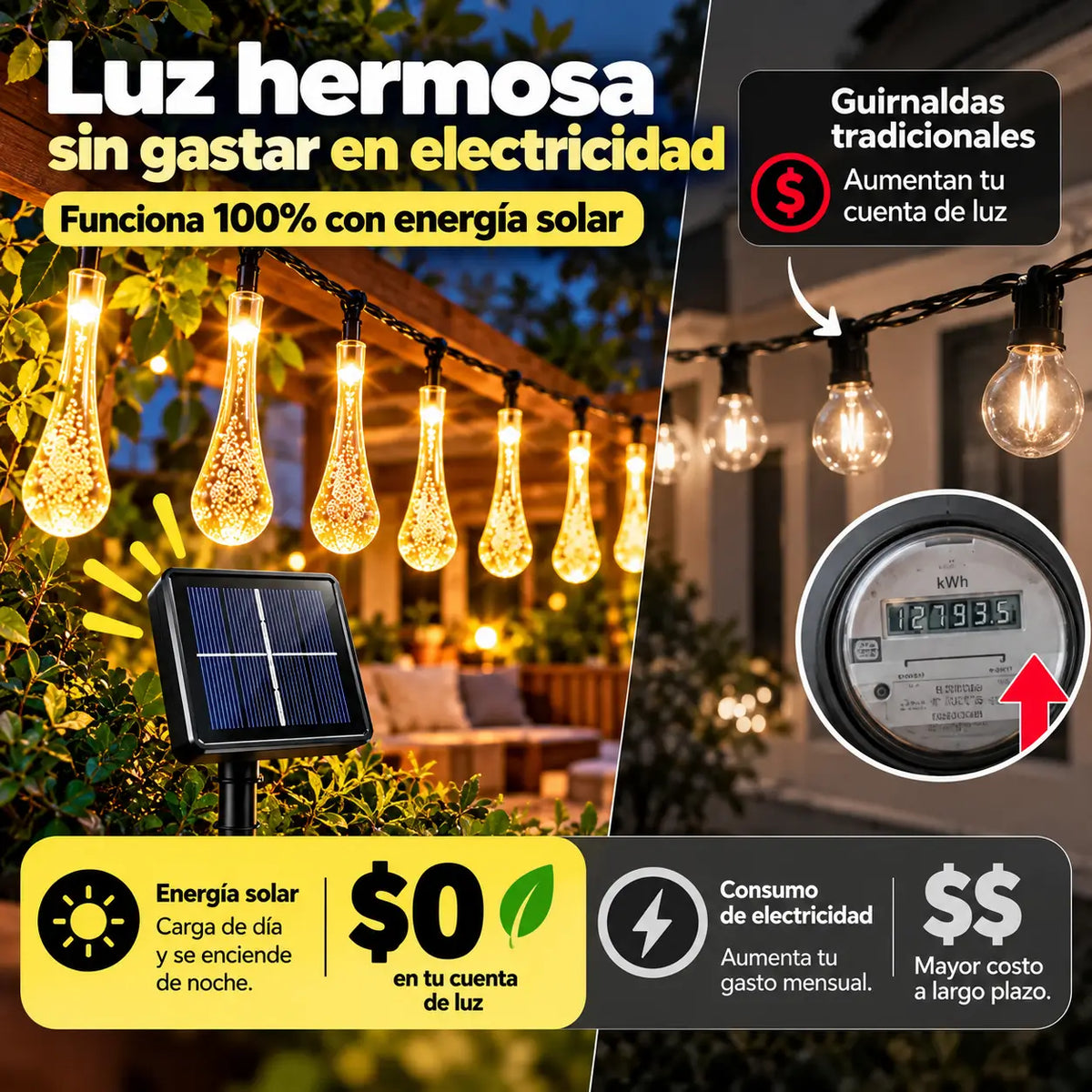 Lumora Dúo Pack 2 guirnarlas solares