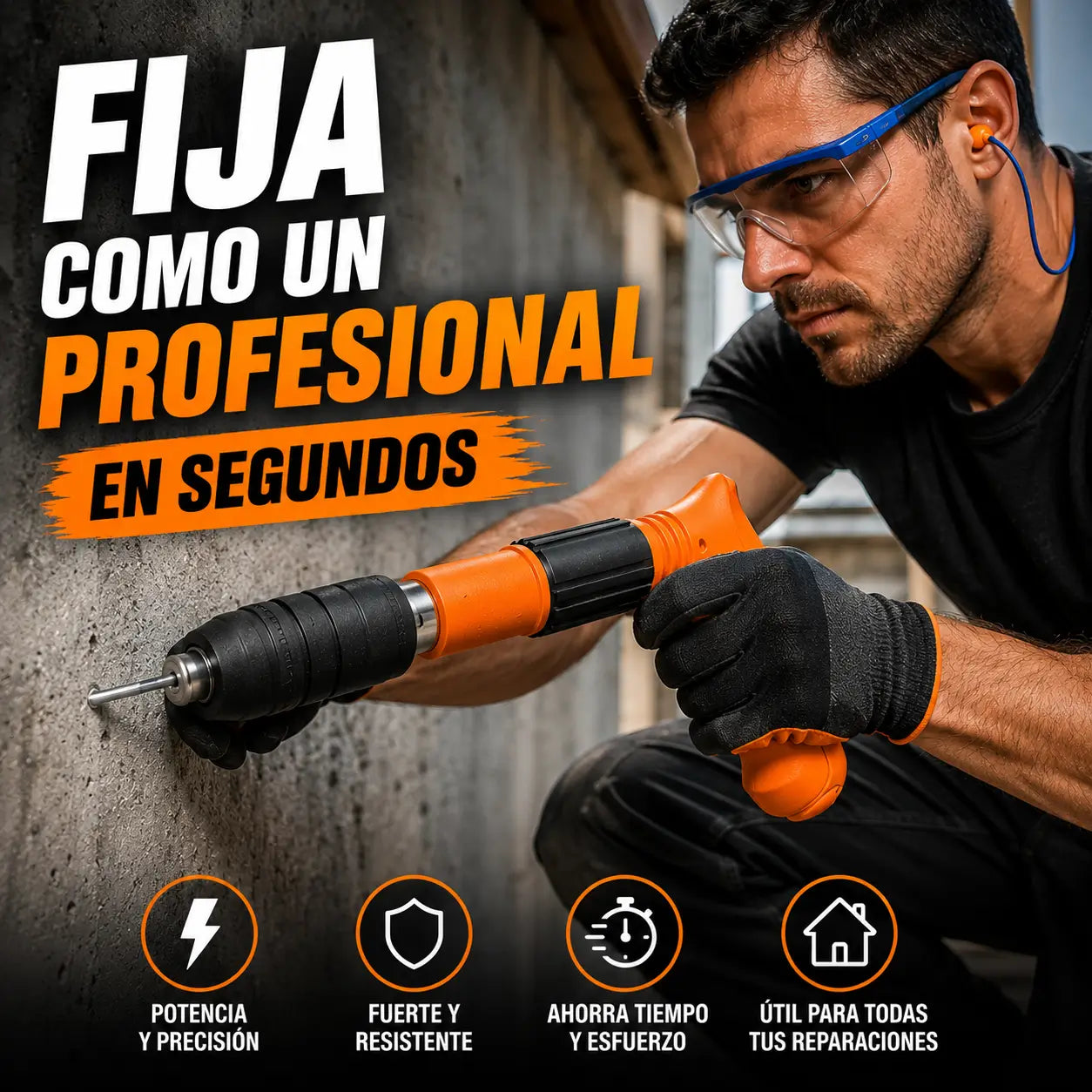 Pistola de Clavos FixPro + 100 clavos de regalo 🎁