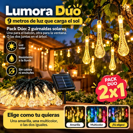 Lumora Dúo Pack 2 guirnarlas solares