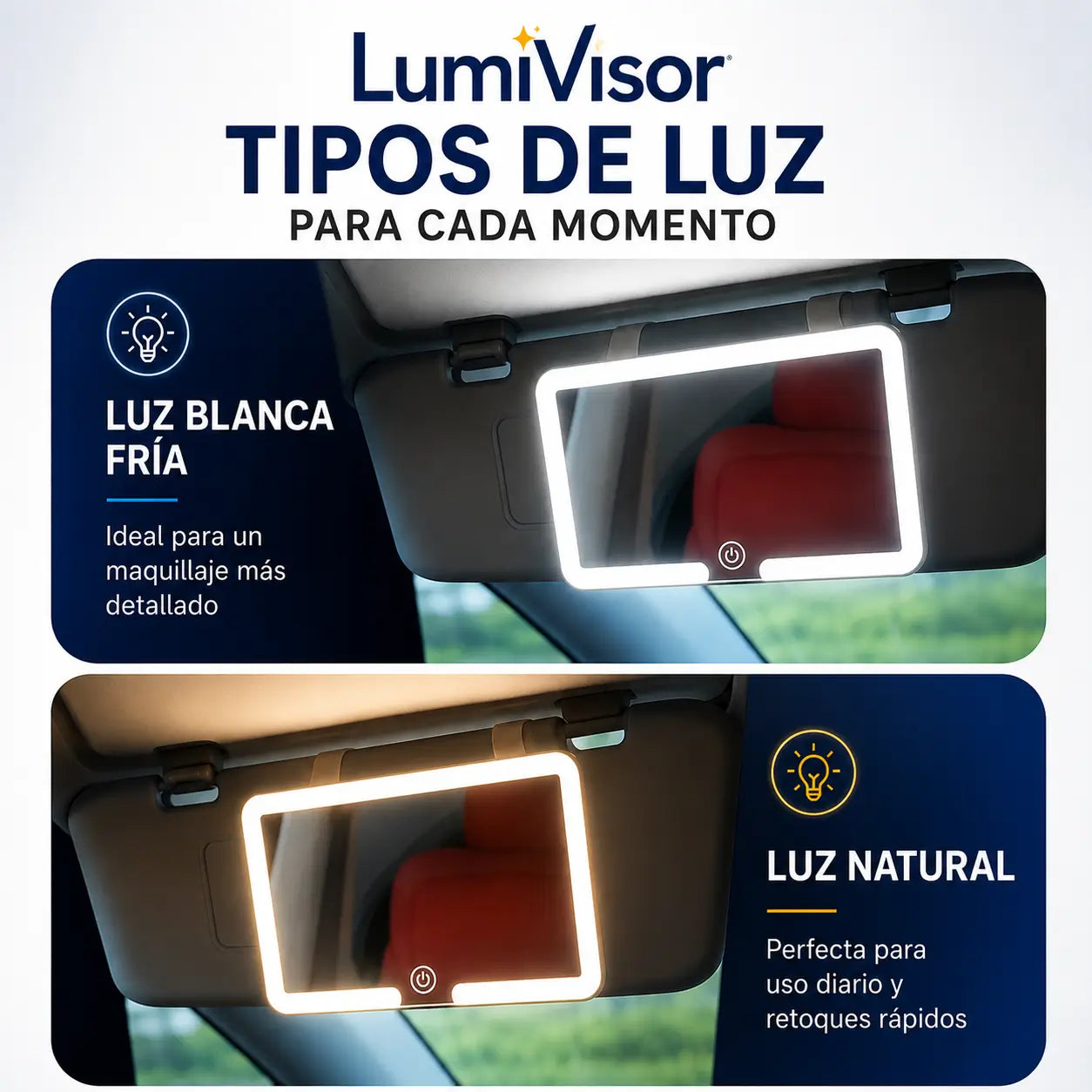 Espejo Led Auto LumiVisor