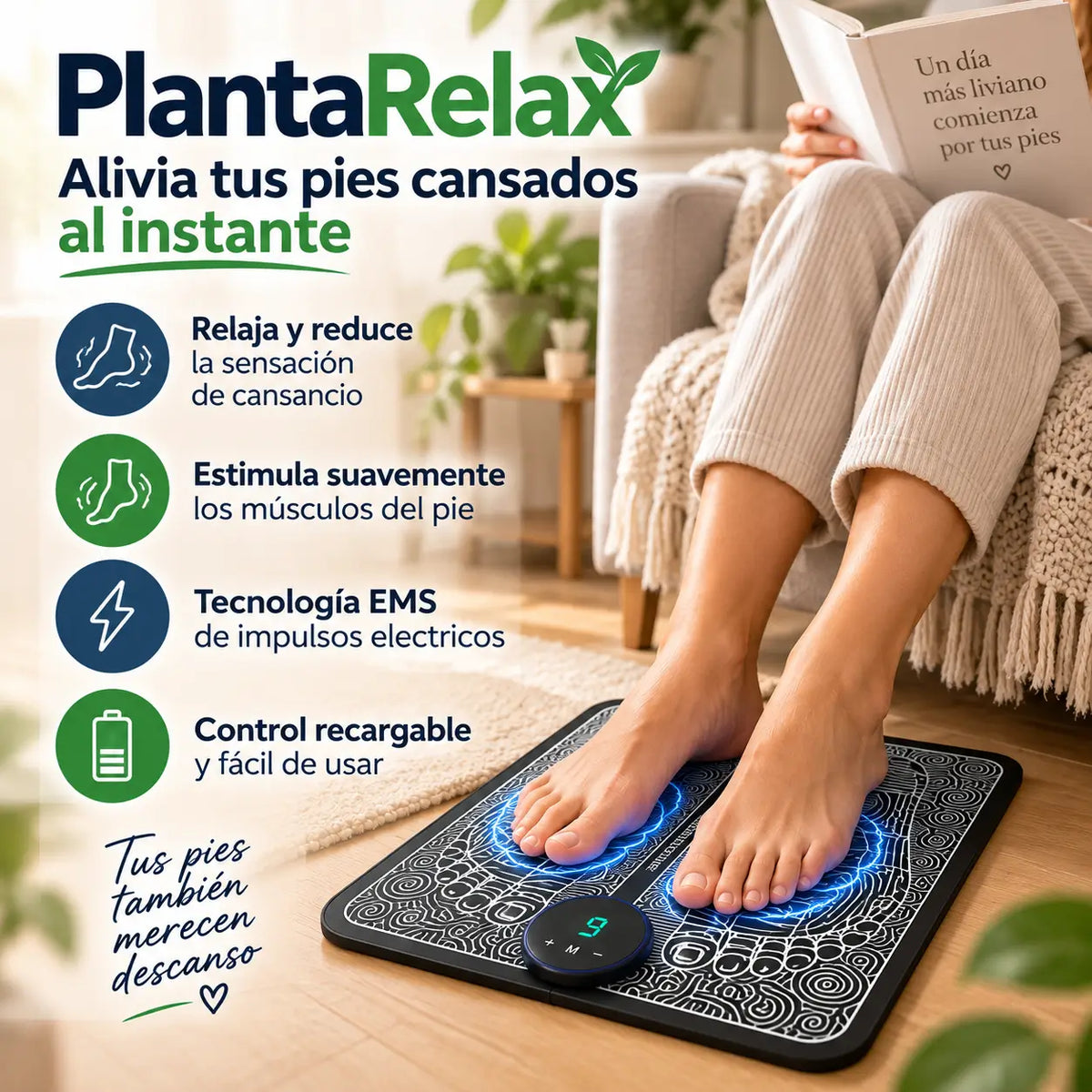 PlantaRelax Masajeador de pies eléctrico