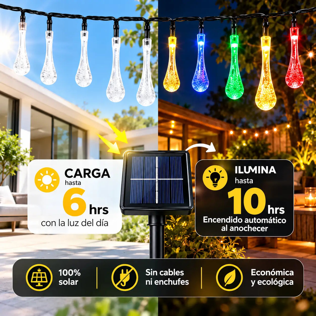 Lumora Dúo Pack 2 guirnarlas solares