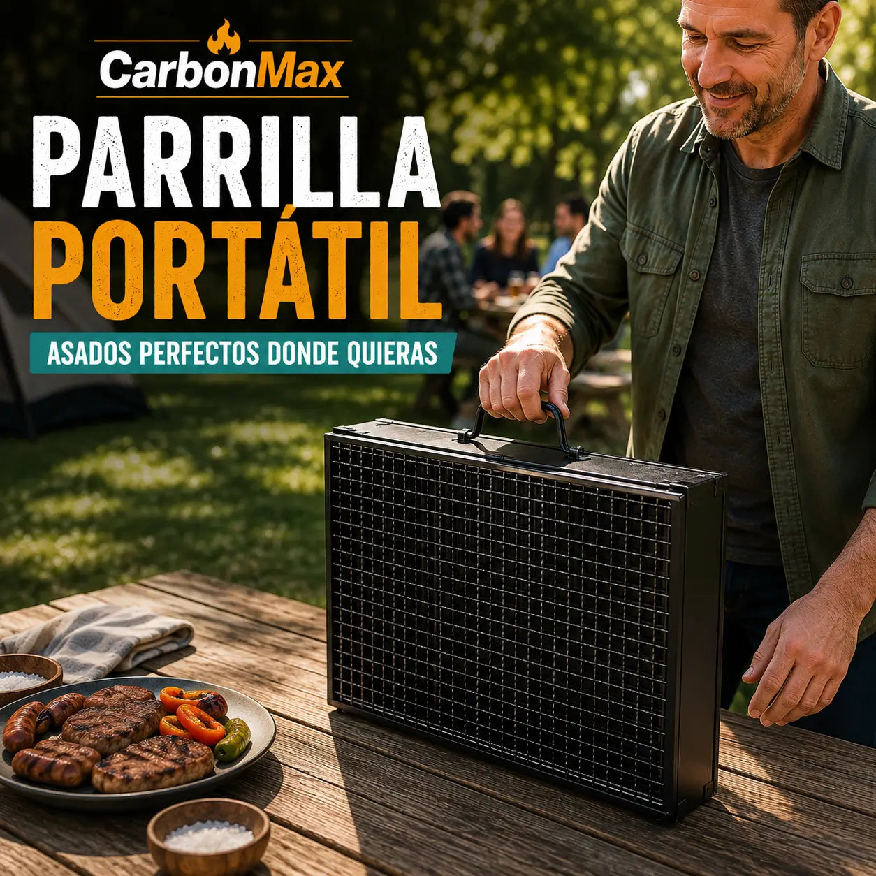 Parrilla Portátil CarbonMax