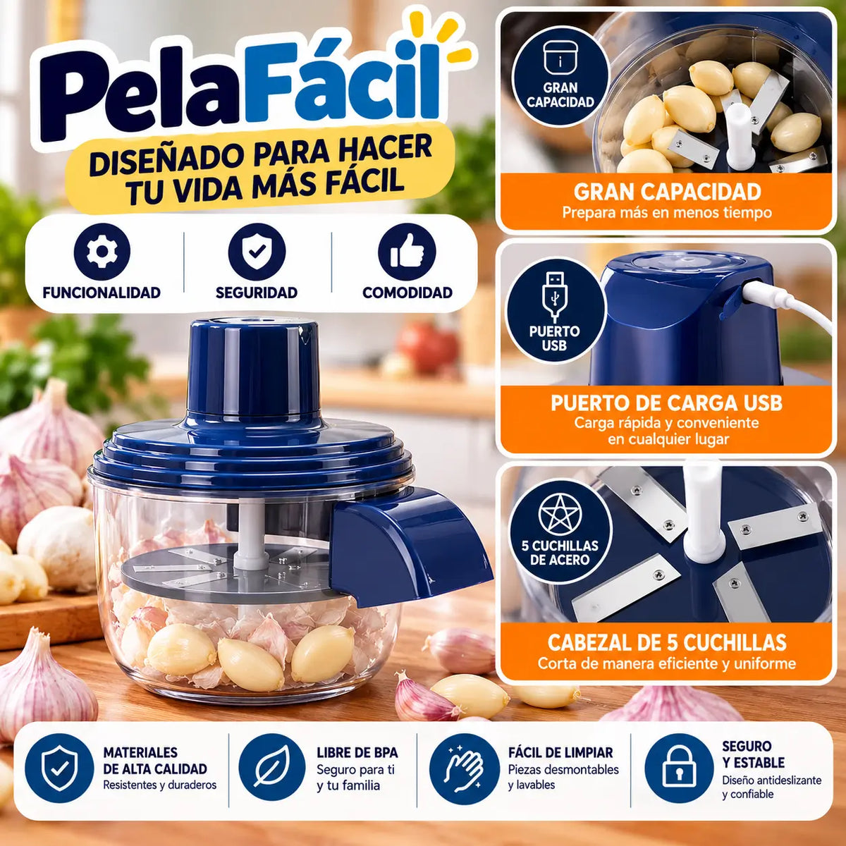 PelaFácil| Peladora Eléctrica
