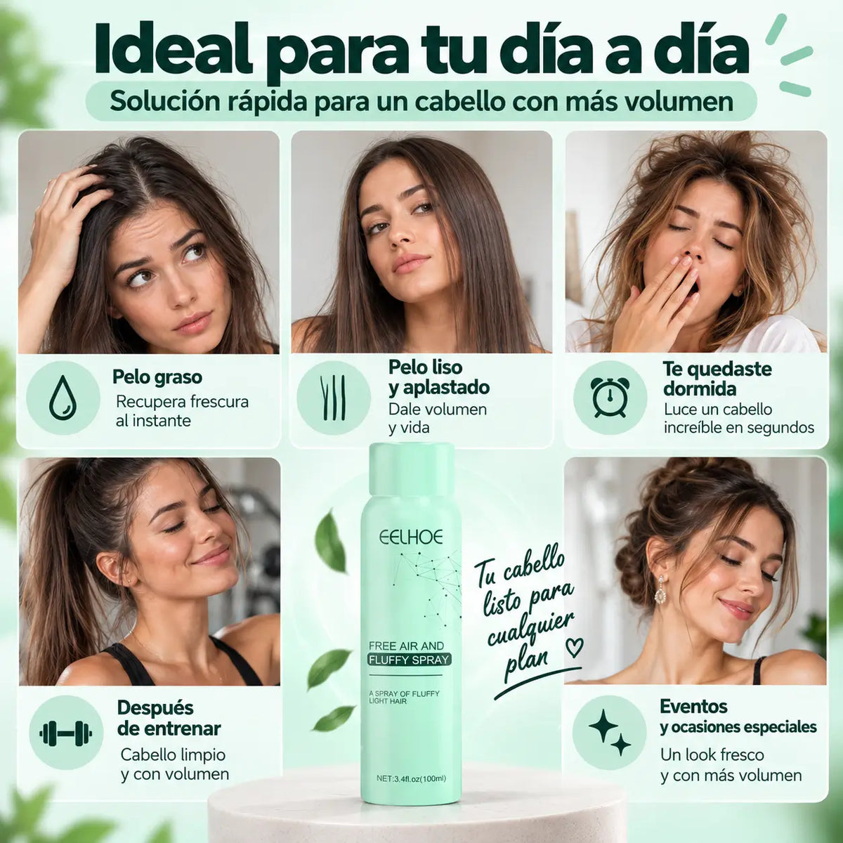 Eelhoe| Spray para volumen