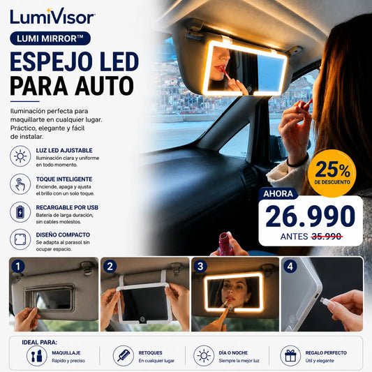 Espejo Led Auto LumiVisor