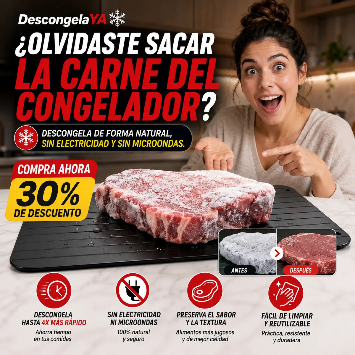 Tabla para Descongelar DescongelaYA